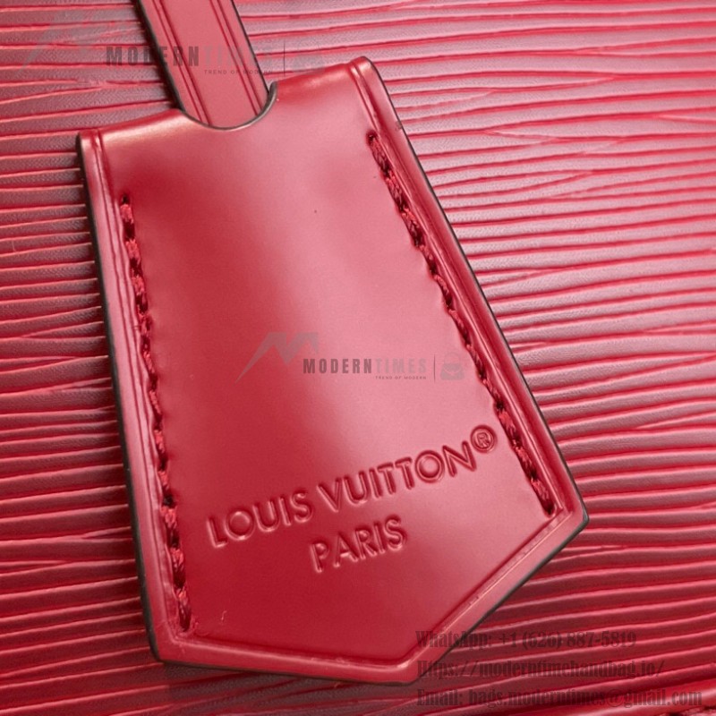 Louis Vuitton Sac Alma BB M25562 - Burgundy Monogram Epi Leather with Water Ripple Texture