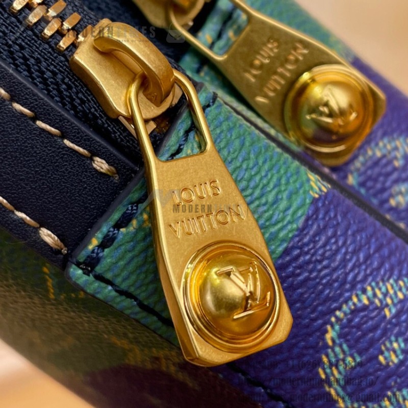Louis Vuitton Sac Avenue Slingbag PM M26419 - Blue-Green Monogram Heritage Canvas with Shoulder Strap
