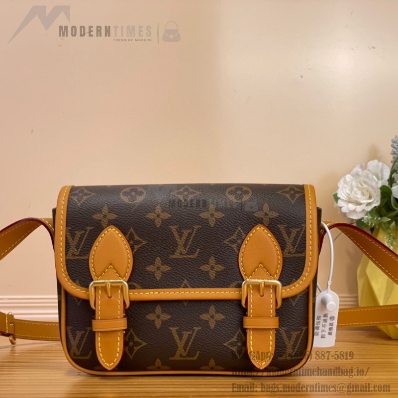 Louis Vuitton Satchel Mini Bag M26805 - Monogram Canvas with Aged Leather and Metallic Hardware