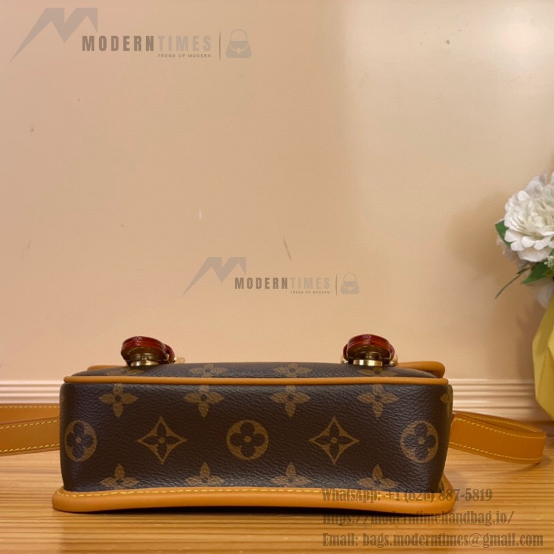 Louis Vuitton Satchel Mini Bag M26805 - Monogram Canvas with Aged Leather and Metallic Hardware