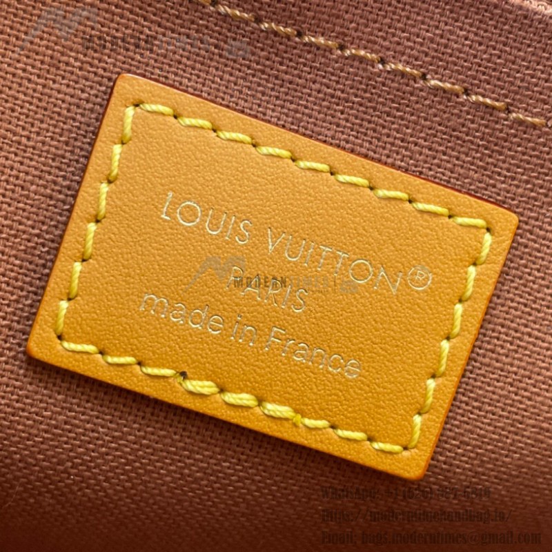 Louis Vuitton Satchel Mini Bag M26805 - Monogram Canvas with Aged Leather and Metallic Hardware