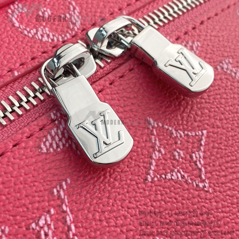 Louis Vuitton Nine BB Mini Makeup Bag in Fuchsia with Hidden Zipper Pocket