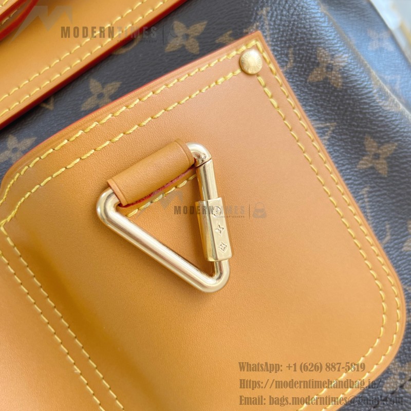 Louis Vuitton M25989 Steamer 30 Handbag with Monogram Canvas and Dual Front Pockets