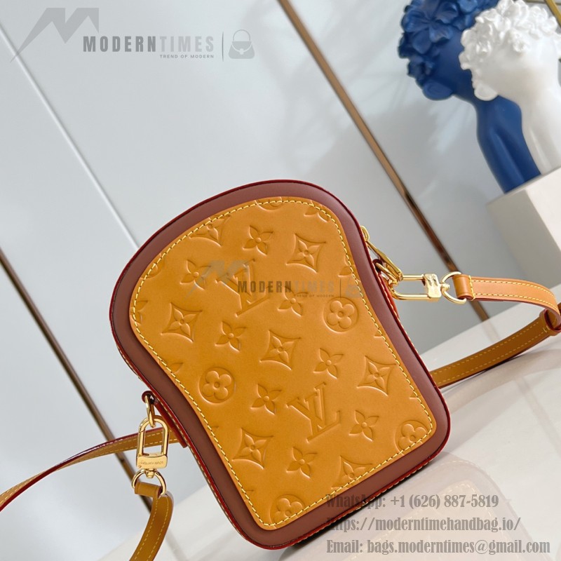 Louis Vuitton Toast Mini Handbag with Monogram Embossed and Damier Leather