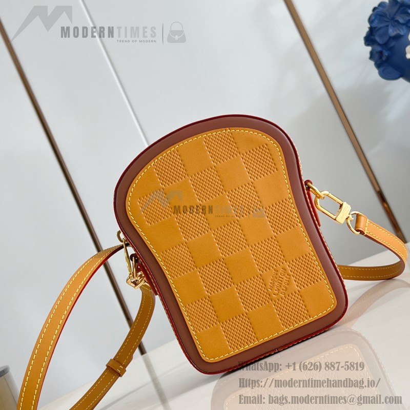 Louis Vuitton Toast Mini Handbag with Monogram Embossed and Damier Leather