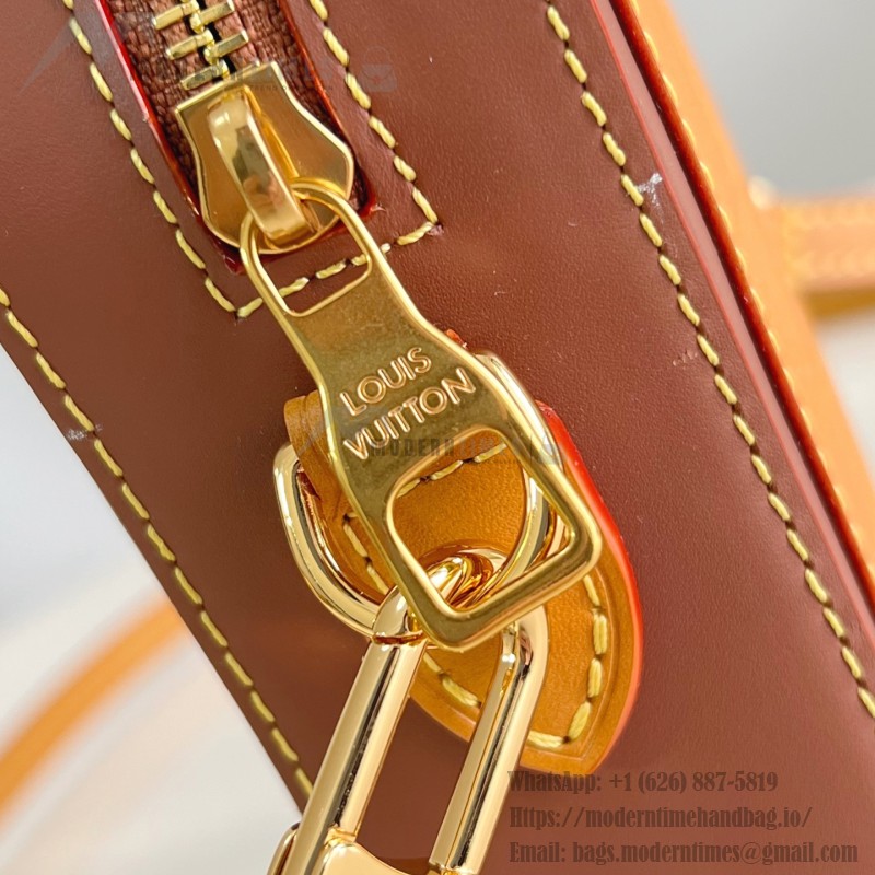 Louis Vuitton Toast Mini Handbag with Monogram Embossed and Damier Leather