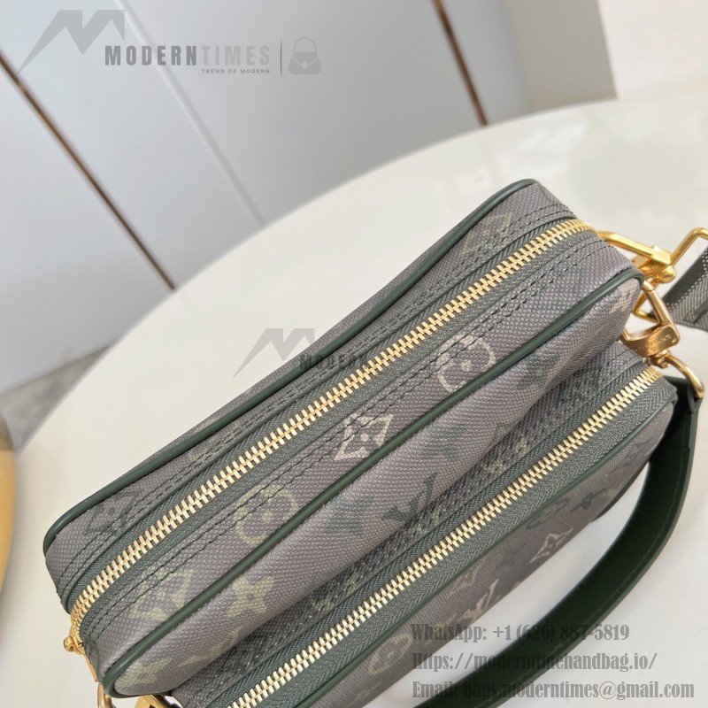 Louis Vuitton Nil Crossbody Bag with Monogram Heritage canvas and leather handle