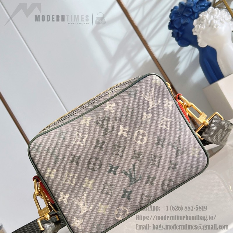 Louis Vuitton Nil Crossbody Bag with Monogram Heritage canvas and leather handle