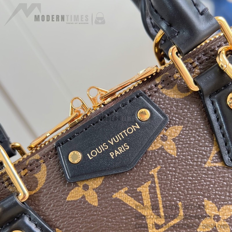 Louis Vuitton Trunk Alma Mini Handbag with Monogram Canvas and cowhide leather trims