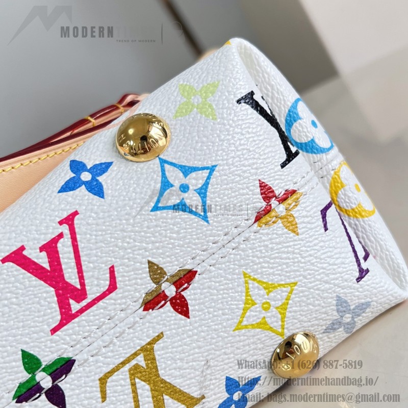 Louis Vuitton LV x TM Carryall East West Handbag with vibrant hues and cowhide leather accents