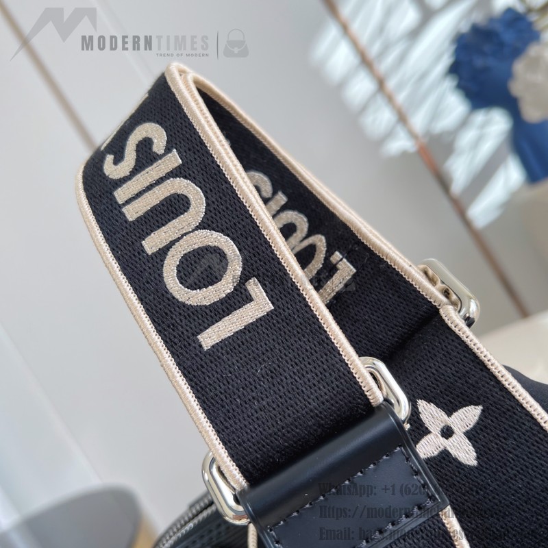 Louis Vuitton Alma BB Handbag in Epi leather with signature embroidery and jacquard shoulder strap