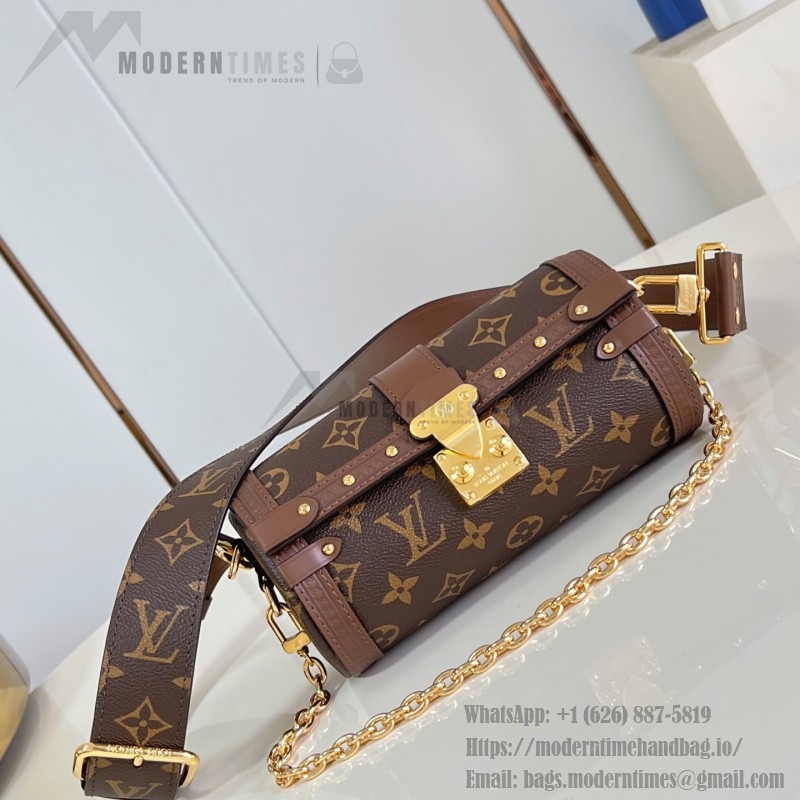 Louis Vuitton Papillon Trunk Handbag in Monogram Canvas with S-Lock Clasp