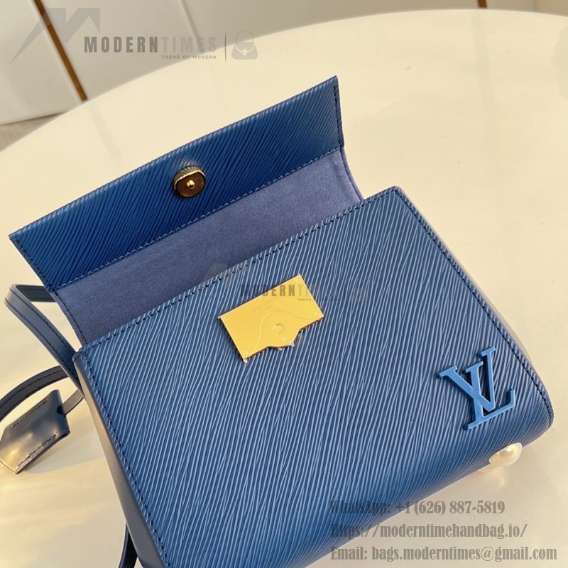 Louis Vuitton Cluny Mini Handbag in Epi Leather with Resin LV Logo