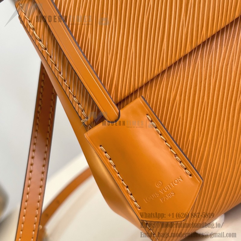 Louis Vuitton Cluny Mini Handbag in Epi Leather with Resin LV Logo