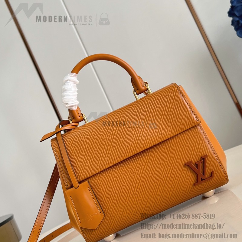 Louis Vuitton Cluny Mini Handbag in Epi Leather with Resin LV Logo