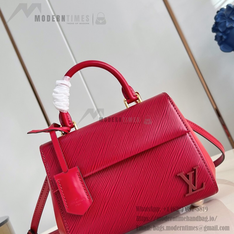 Louis Vuitton Cluny Mini Handbag in Epi Leather with Resin LV Logo