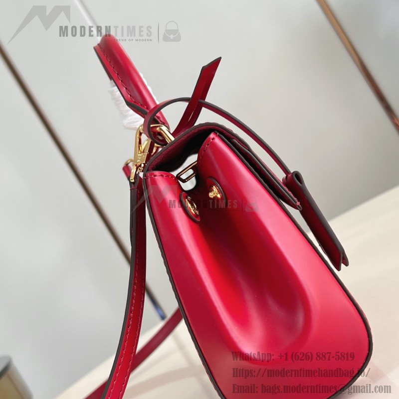 Louis Vuitton Cluny Mini Handbag in Epi Leather with Resin LV Logo