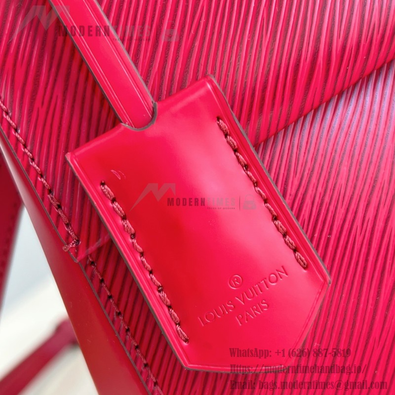 Louis Vuitton Cluny Mini Handbag in Epi Leather with Resin LV Logo