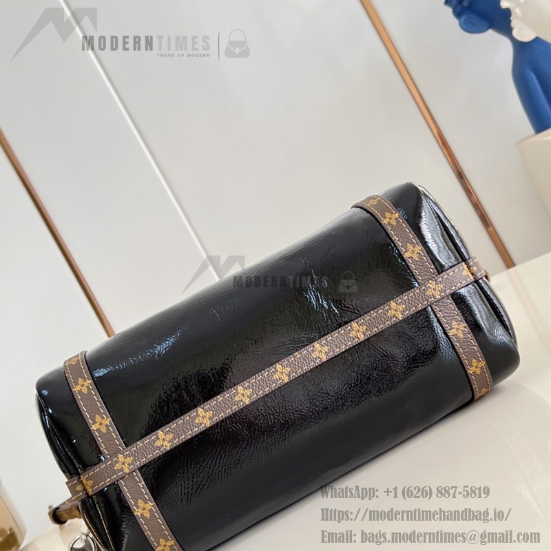Louis Vuitton Express Mini Handbag in Black with Monogram Saga and Key Pouch