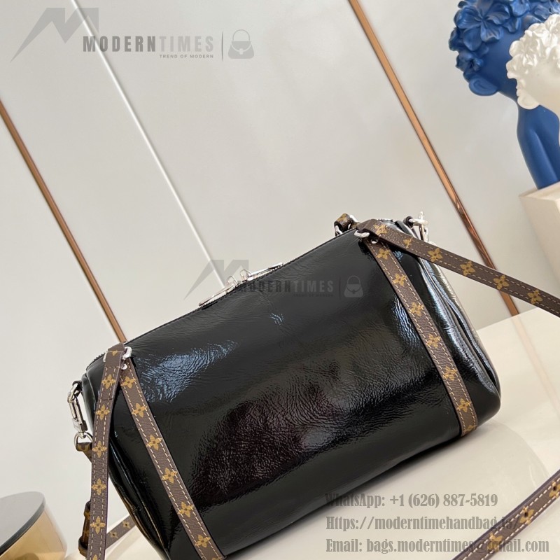 Louis Vuitton Express Mini Handbag in Black with Monogram Saga and Key Pouch