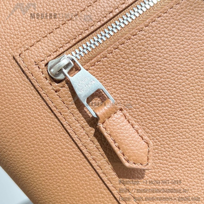 Louis Vuitton Fastline Backpack in Brown Waxed Calfskin with LV Letter Embossing