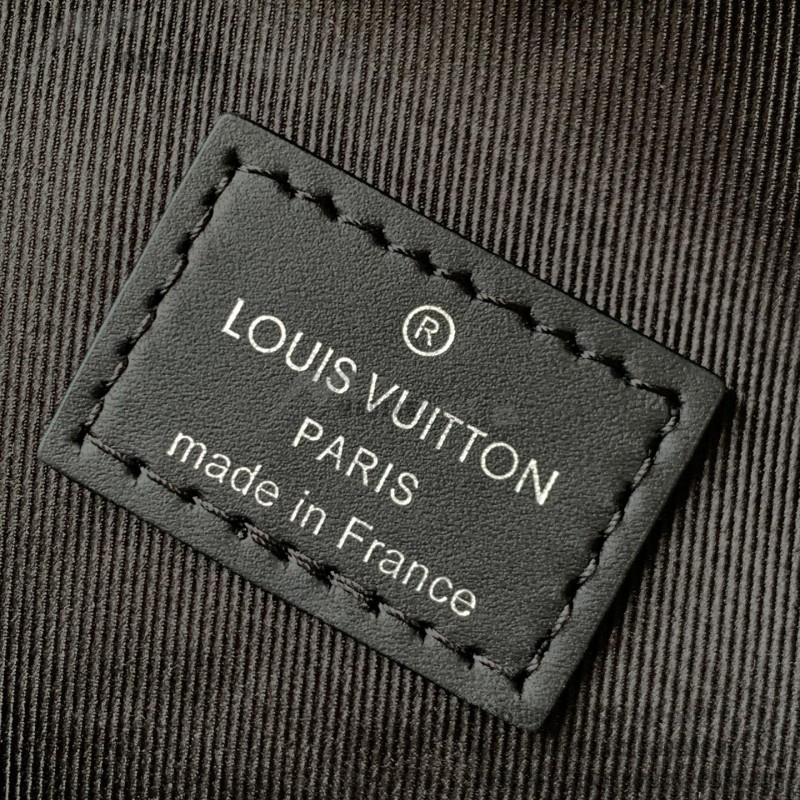 Louis Vuitton Avenue Small Shoulder Bag in Monogram Eclipse Canvas with Zipper Pocket
