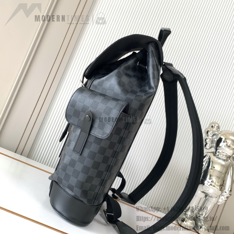 Louis Vuitton Christopher Small Backpack in Monogram Canvas with Rugged Design
