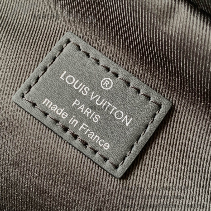 Louis Vuitton Avenue Shoulder Bag in Damier Infini Leather with Classic Checkered Pattern and Adjustable Strap