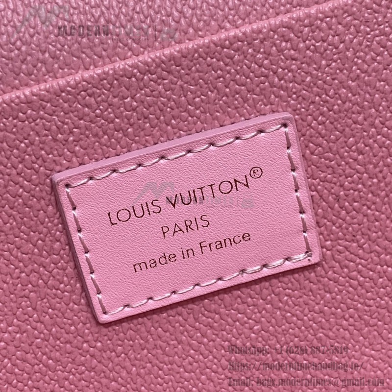 Louis Vuitton Nice Nano Cosmetic Bag in Epi Leather with Double Zip and Washable Fabric Lining