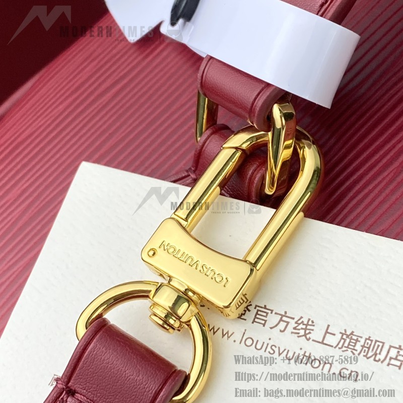 Louis Vuitton Nice Nano Cosmetic Bag in Epi Leather with Double Zip and Washable Fabric Lining