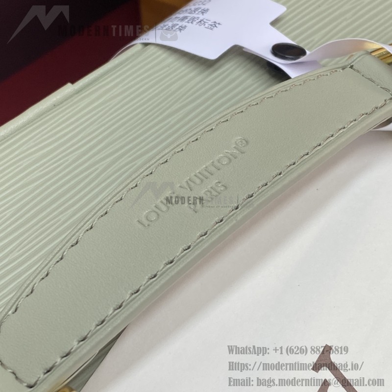 Louis Vuitton Nice Nano Cosmetic Bag in Epi Leather with Double Zip and Washable Fabric Lining