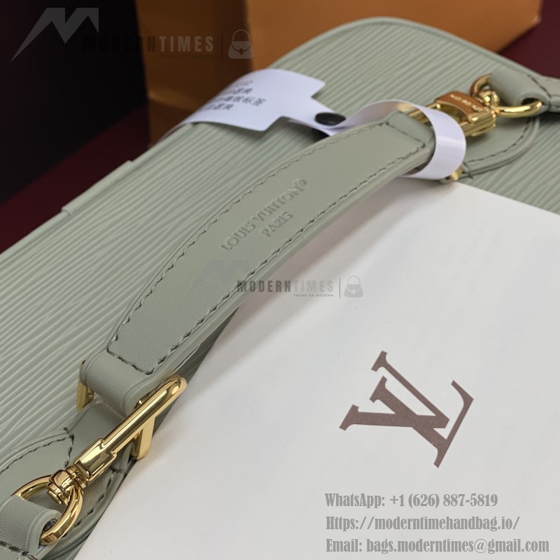 Louis Vuitton Nice Nano Cosmetic Bag in Epi Leather with Double Zip and Washable Fabric Lining
