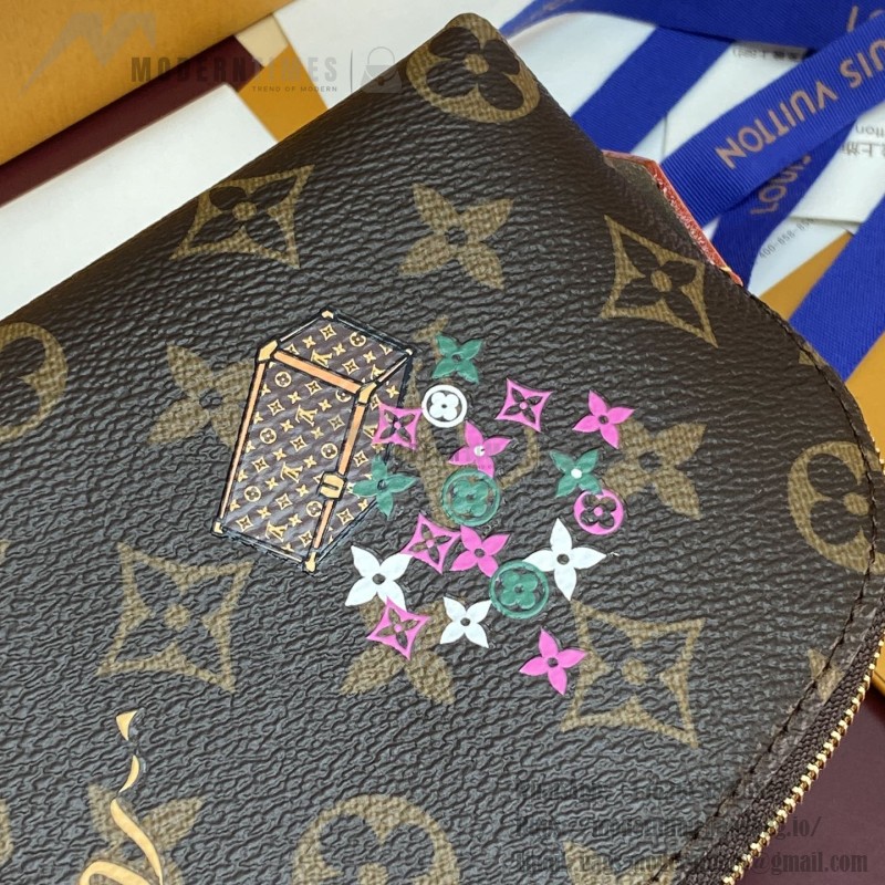 Louis Vuitton Pochette Cosmétique Small Cosmetic Bag in Monogram Yh Canvas with Flat Bottom Design