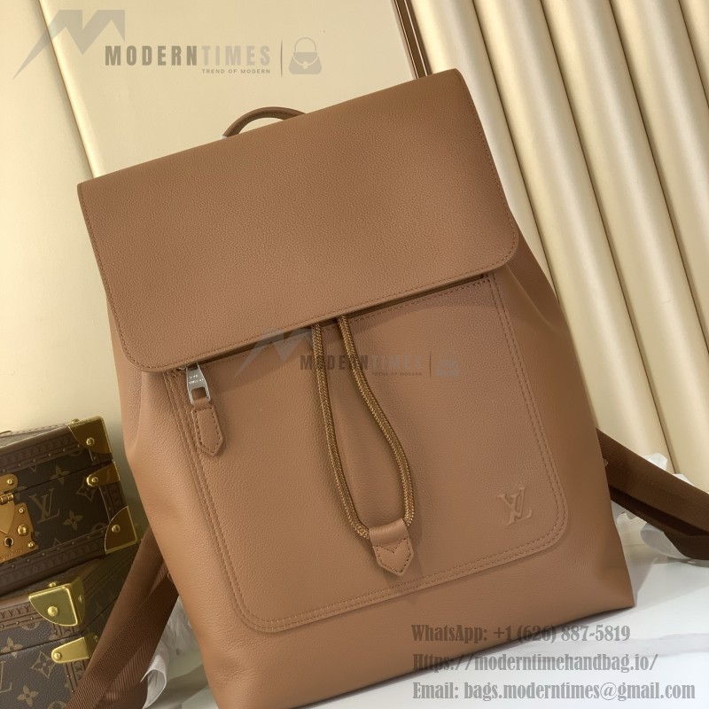 Louis Vuitton Discovery Work Backpack M15259, waxed calfskin leather, laptop and mobile phone compartment