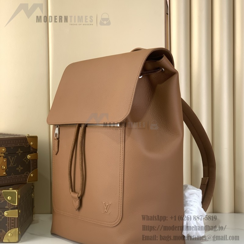 Louis Vuitton Discovery Work Backpack M15259, waxed calfskin leather, laptop and mobile phone compartment