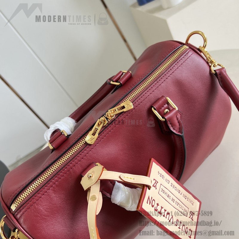 Louis Vuitton Speedy Soft 30, M25766, Travels With Grace Coddington Series, Leather, Cat-Shaped Keychain