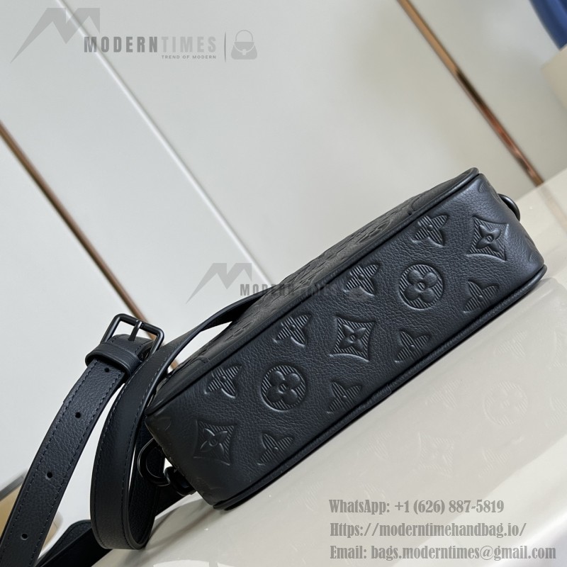 Louis Vuitton Trocadéro Mini Monogram Shadow Leather Bag M26737 Black
