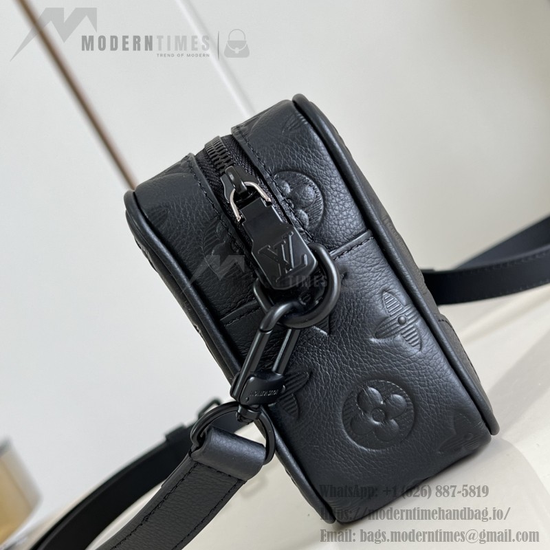 Louis Vuitton Trocadéro Mini Monogram Shadow Leather Bag M26737 Black