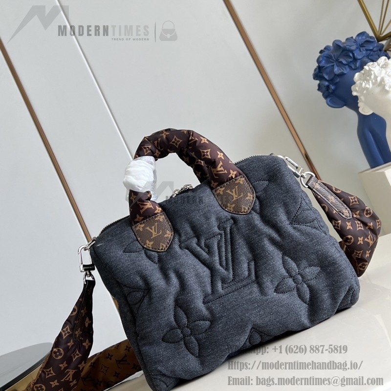 Louis Vuitton Speedy Bandoulière 20 LV Ski Puffygram Black Jeans M26956