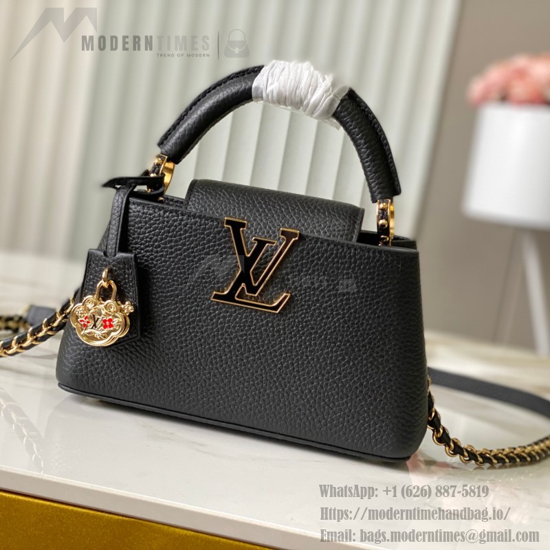 Louis Vuitton Capucines East-West Handbag in Taurillon Leather – Small & Large