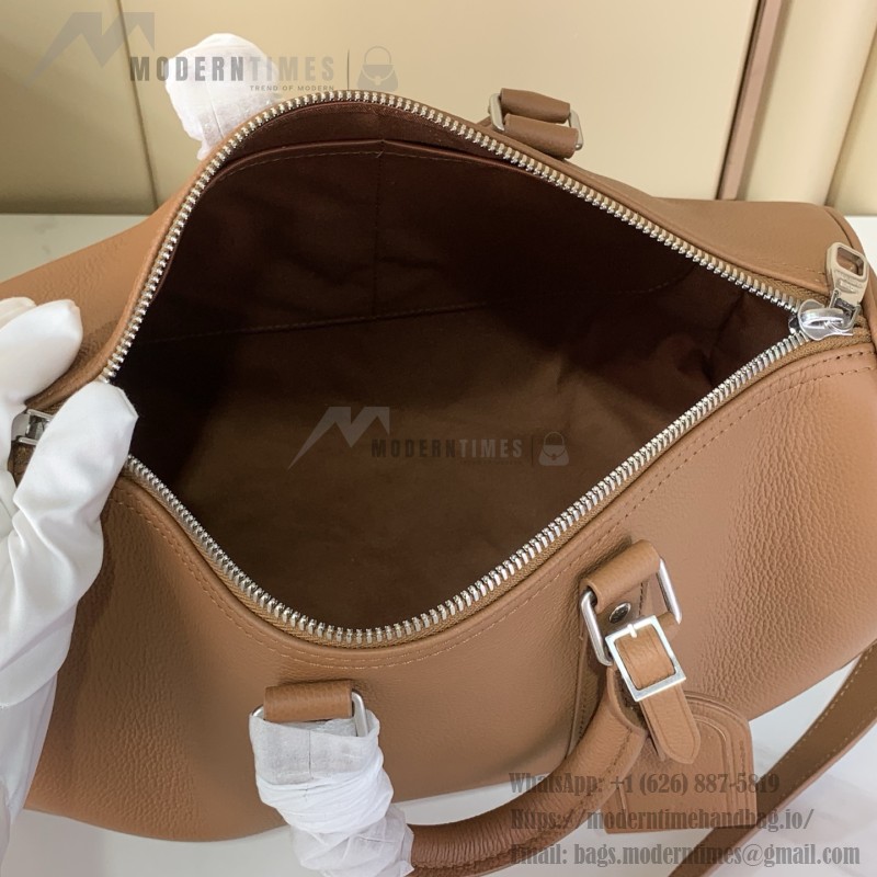 Louis Vuitton Keepall Bandoulière M25980 and M26065 Waxed Cowhide Leather with LV Embossing