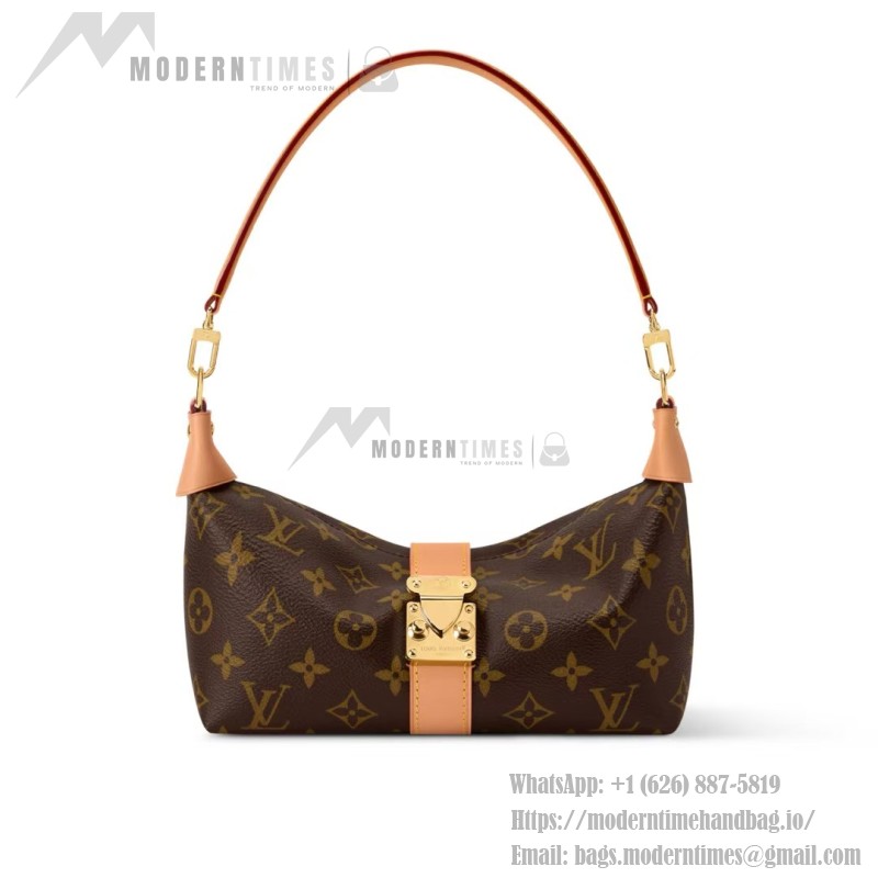 Louis Vuitton Pochette Voyage Souple M26015 in Monogram Canvas with Boro Patchwork