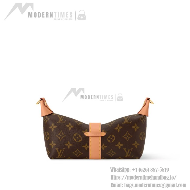 Louis Vuitton Pochette Voyage Souple M26015 in Monogram Canvas with Boro Patchwork