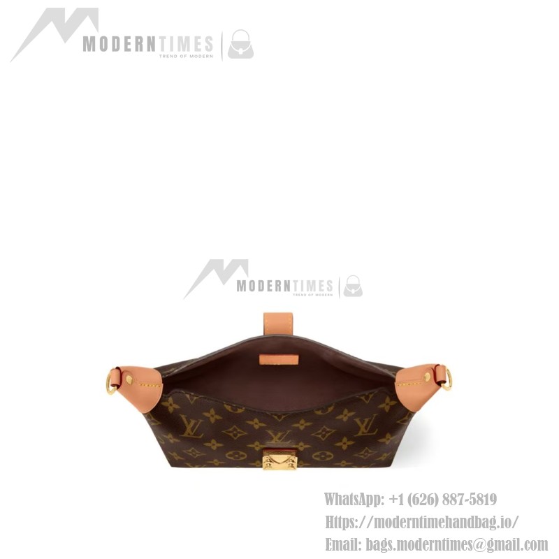 Louis Vuitton Pochette Voyage Souple M26015 in Monogram Canvas with Boro Patchwork
