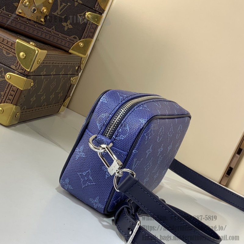 Louis Vuitton Trocadéro Mini Handbag in Monogram Eclipse with Cowhide Leather Trims