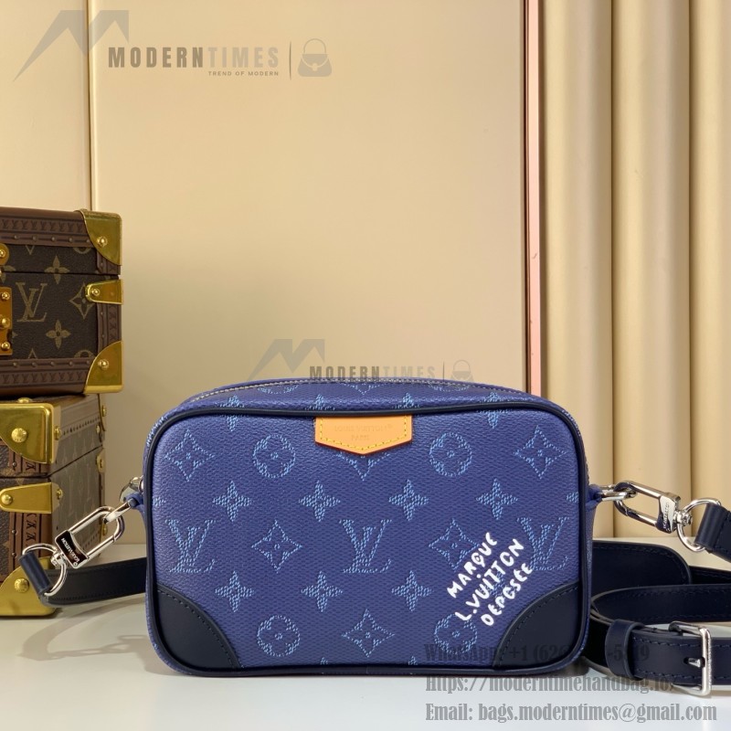 Louis Vuitton Trocadéro Mini Handbag in Monogram Eclipse with Cowhide Leather Trims