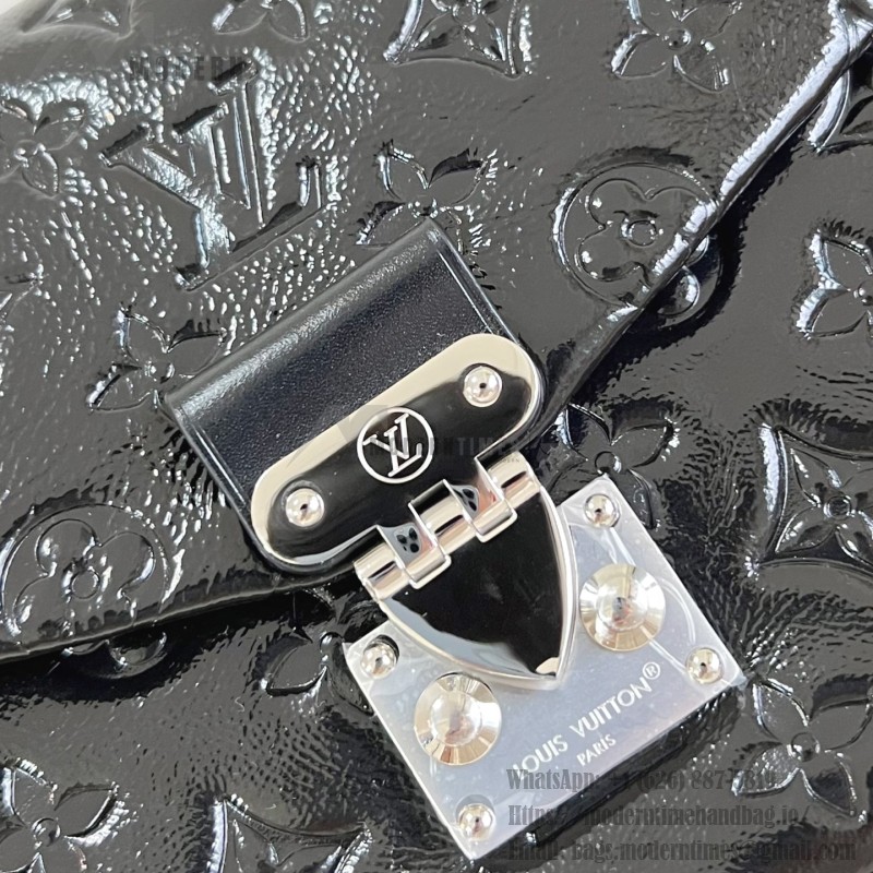 Louis Vuitton Trunkie M28137 Monogram Saga Bag with Distressed Leather, Metal Corners, and S-lock