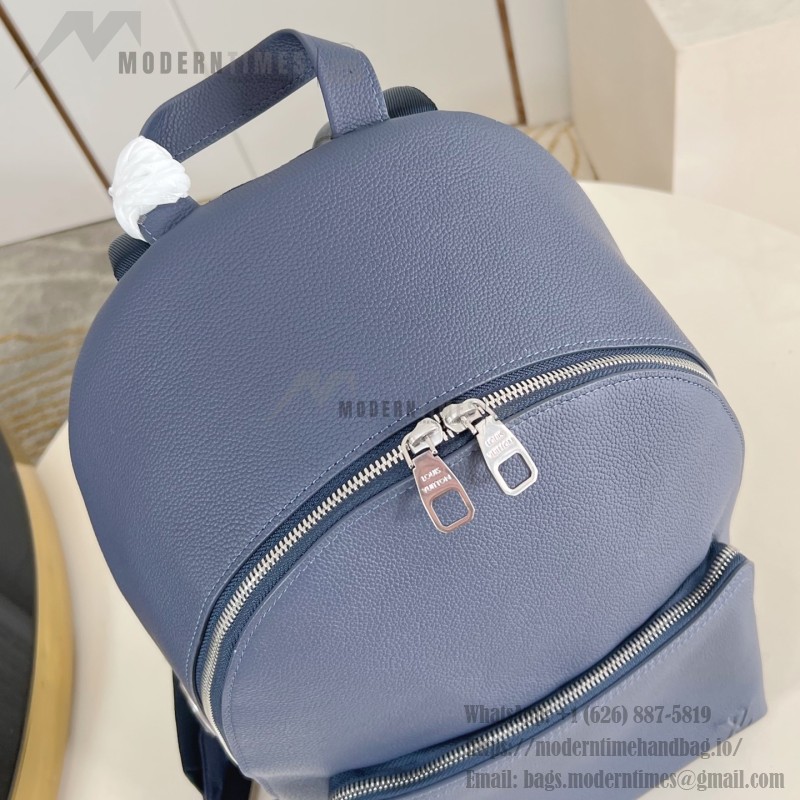 Louis Vuitton Discovery Work Backpack M26022 in Waxed Cowhide Leather with Padded Laptop Compartment and LV Logo