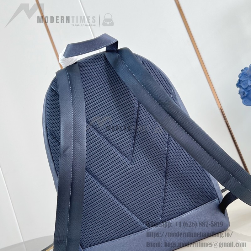Louis Vuitton Discovery Work Backpack M26022 in Waxed Cowhide Leather with Padded Laptop Compartment and LV Logo