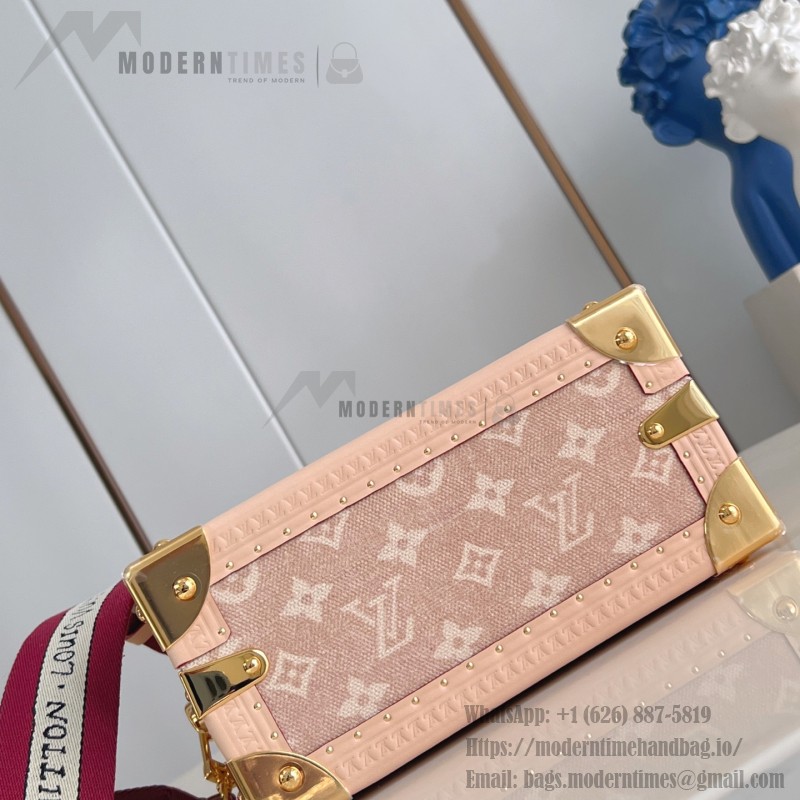 Louis Vuitton Petite Valise M14592 Meowgram Linen Canvas with Cat Motif and Hand-painted LV Label